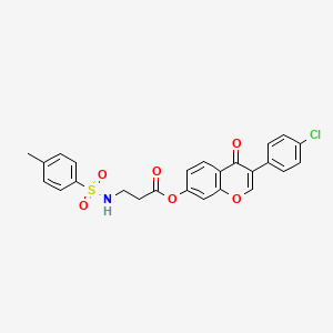 3-(4-chlorophenyl)-4-oxo-4H-chromen-7-yl N-[(4-methylphenyl)sulfonyl]-beta-alaninate