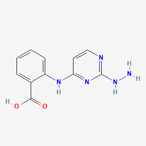 molecular formula C11H11N5O2 B5840676 Anthranilic acid, N-(2-hydrazino-4-pyrimidinyl)- CAS No. 51658-13-0