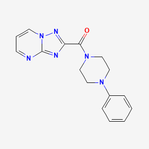 molecular formula C16H16N6O B5840681 2-[(4-phenyl-1-piperazinyl)carbonyl][1,2,4]triazolo[1,5-a]pyrimidine 