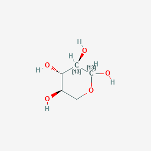 molecular formula C5H10O5 B584070 D-[1,2-13C2]xylose CAS No. 201741-00-6