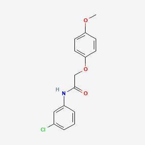 molecular formula C15H14ClNO3 B5840704 N-(3-chlorophenyl)-2-(4-methoxyphenoxy)acetamide 