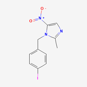 molecular formula C11H10IN3O2 B5840705 1-(4-iodobenzyl)-2-methyl-5-nitro-1H-imidazole 