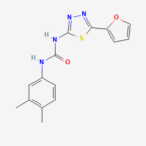 molecular formula C15H14N4O2S B5840706 1-(3,4-Dimethylphenyl)-3-[5-(furan-2-yl)-1,3,4-thiadiazol-2-yl]urea 