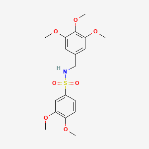 3,4-dimethoxy-N-(3,4,5-trimethoxybenzyl)benzenesulfonamide