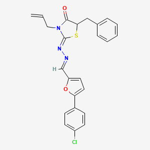 5-(4-chlorophenyl)-2-furaldehyde (3-allyl-5-benzyl-4-oxo-1,3-thiazolidin-2-ylidene)hydrazone