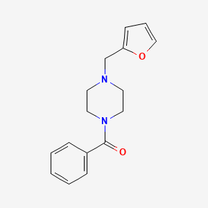 molecular formula C16H18N2O2 B5840739 1-benzoyl-4-(2-furylmethyl)piperazine 