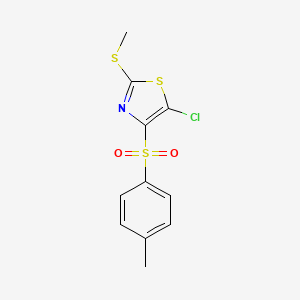 5-Chloro-4-(4-methylphenyl)sulfonyl-2-methylsulfanyl-1,3-thiazole