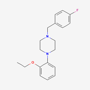 molecular formula C19H23FN2O B5840780 1-(2-Ethoxyphenyl)-4-[(4-fluorophenyl)methyl]piperazine 