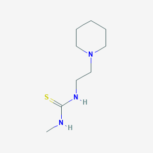 molecular formula C9H19N3S B5840802 1-Methyl-3-(2-piperidin-1-ylethyl)thiourea 