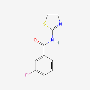 N-(4,5-dihydro-1,3-thiazol-2-yl)-3-fluorobenzamide