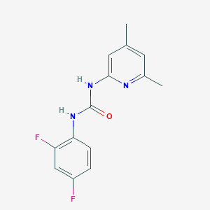 molecular formula C14H13F2N3O B5840848 1-(2,4-Difluorophenyl)-3-(4,6-dimethylpyridin-2-yl)urea 