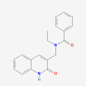 molecular formula C19H18N2O2 B5840895 N-ethyl-N-[(2-hydroxy-3-quinolinyl)methyl]benzamide 