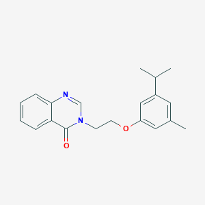 molecular formula C20H22N2O2 B5840928 3-[2-(3-isopropyl-5-methylphenoxy)ethyl]-4(3H)-quinazolinone 