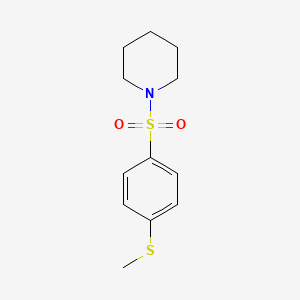 1-{[4-(Methylsulfanyl)phenyl]sulfonyl}piperidine