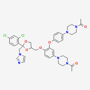 molecular formula C38H42Cl2N6O6 B584095 Ketoconazole Impurity B CAS No. 1346598-39-7