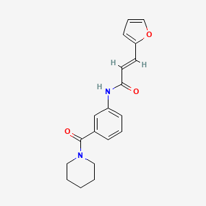 3-(2-furyl)-N-[3-(1-piperidinylcarbonyl)phenyl]acrylamide