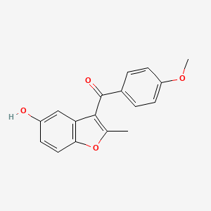 molecular formula C17H14O4 B5840971 (5-hydroxy-2-methyl-1-benzofuran-3-yl)(4-methoxyphenyl)methanone 