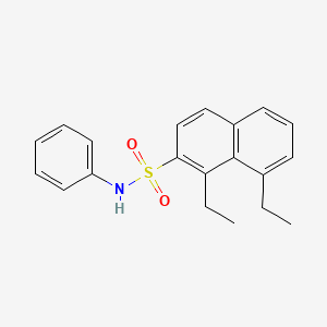 molecular formula C20H21NO2S B5840976 1,8-diethyl-N-phenyl-2-naphthalenesulfonamide 