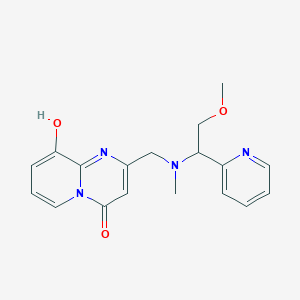 9-hydroxy-2-{[(2-methoxy-1-pyridin-2-ylethyl)(methyl)amino]methyl}-4H-pyrido[1,2-a]pyrimidin-4-one