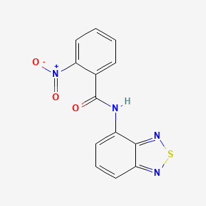 molecular formula C13H8N4O3S B5841021 N-(2,1,3-benzothiadiazol-4-yl)-2-nitrobenzamide 