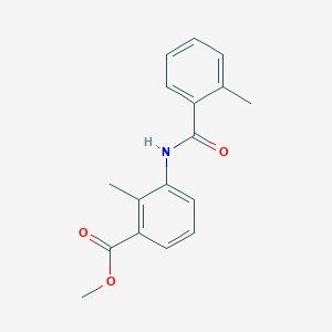 molecular formula C17H17NO3 B5841038 methyl 2-methyl-3-[(2-methylbenzoyl)amino]benzoate 