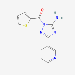 3-(Pyridin-3-YL)-1-(thiophene-2-carbonyl)-1H-1,2,4-triazol-5-amine