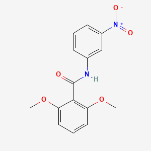 molecular formula C15H14N2O5 B5841068 2,6-dimethoxy-N-(3-nitrophenyl)benzamide 