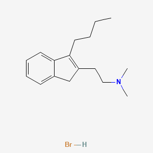 molecular formula C17H26BrN B584107 N,N-Dimethyl-3-butyl-1H-indene-2-ethanamine Hydrobromide CAS No. 1346599-23-2