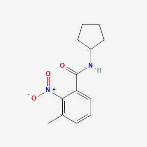 N-cyclopentyl-3-methyl-2-nitrobenzamide