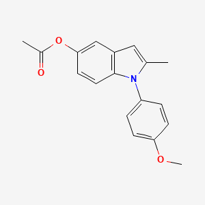 1-(4-methoxyphenyl)-2-methyl-1H-indol-5-yl acetate