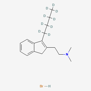 N,N-Dimethyl-3-butyl-1H-indene-2-ethanamine-d9 Hydrobromide