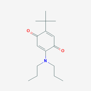 2-Tert-butyl-5-(dipropylamino)cyclohexa-2,5-diene-1,4-dione