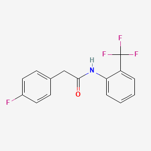 2-(4-fluorophenyl)-N-[2-(trifluoromethyl)phenyl]acetamide