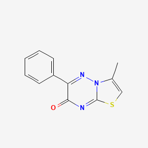 molecular formula C12H9N3OS B5841117 3-methyl-6-phenyl-7H-[1,3]thiazolo[3,2-b][1,2,4]triazin-7-one 