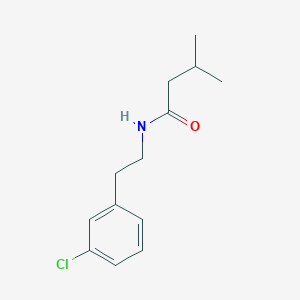 molecular formula C13H18ClNO B5841133 N-[2-(3-chlorophenyl)ethyl]-3-methylbutanamide 