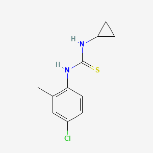 molecular formula C11H13ClN2S B5841139 1-(4-Chloro-2-methylphenyl)-3-cyclopropylthiourea 