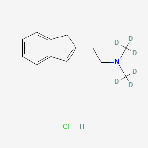 molecular formula C13H18ClN B584114 N,N-Dimethyl-1H-indene-2-ethanamine-d6 Hydrochloride CAS No. 1346604-85-0