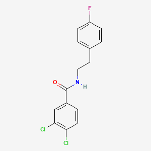 3,4-dichloro-N-[2-(4-fluorophenyl)ethyl]benzamide