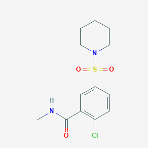 2-chloro-N-methyl-5-(1-piperidinylsulfonyl)benzamide