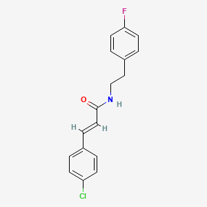 3-(4-chlorophenyl)-N-[2-(4-fluorophenyl)ethyl]acrylamide