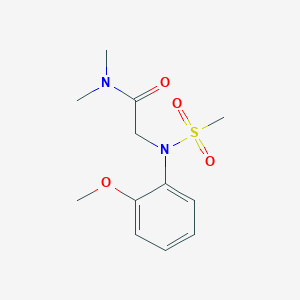 N~2~-(2-methoxyphenyl)-N~1~,N~1~-dimethyl-N~2~-(methylsulfonyl)glycinamide