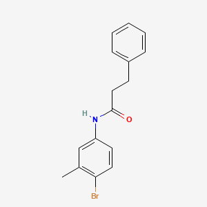 N-(4-bromo-3-methylphenyl)-3-phenylpropanamide