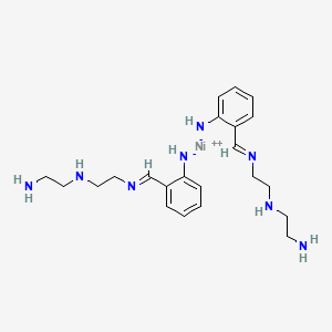 molecular formula C22H34N8Ni B584121 [2-[2-(2-Aminoethylamino)ethyliminomethyl]phenyl]azanide; nickel CAS No. 7233-42-3