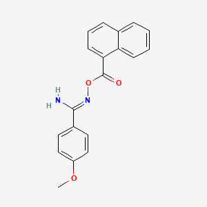 4-methoxy-N'-[(naphthalen-1-ylcarbonyl)oxy]benzenecarboximidamide