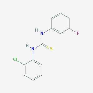 molecular formula C13H10ClFN2S B5841216 1-(2-Chlorophenyl)-3-(3-fluorophenyl)thiourea 