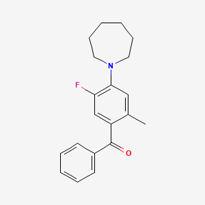 [4-(Azepan-1-yl)-5-fluoro-2-methylphenyl]-phenylmethanone