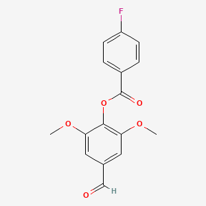 (4-Formyl-2,6-dimethoxyphenyl) 4-fluorobenzoate