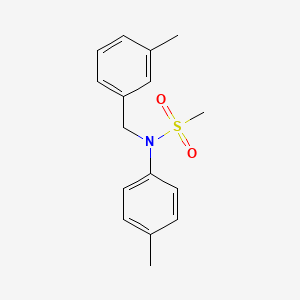 molecular formula C16H19NO2S B5841275 N-(3-methylbenzyl)-N-(4-methylphenyl)methanesulfonamide 