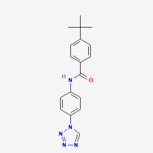 4-tert-butyl-N-[4-(1H-tetrazol-1-yl)phenyl]benzamide