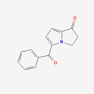 molecular formula C14H11NO2 B584129 5-Benzoyl-2,3-dihydro-1H-pyrrolizin-1-one CAS No. 113502-52-6